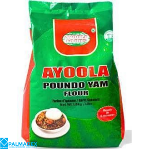 POUNDO YAM FLOUR 20X0.9KG, 10X1.8KG, 4X4.5KG 1X9.1kKG