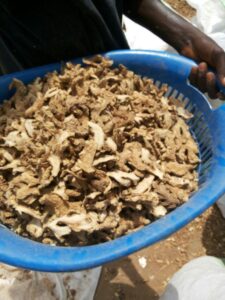 Premium quality dried split ginger available at Palmadex